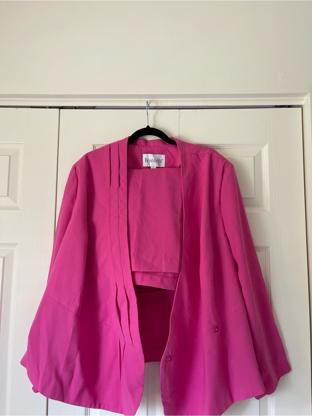 Romans - 2 Pcs Open-Front Women's Blazer Jacket with Skirt